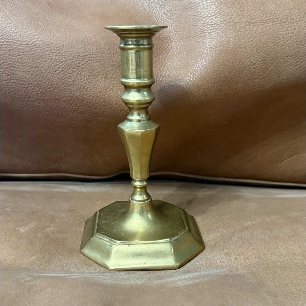 Vintage Brass Candlestick Holder 7” Made In Korea